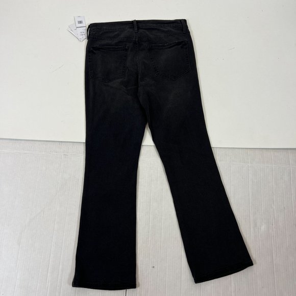 Sam Edelman Women's Black Linnie Flare Leg High Rise Cotton Jeans Size 27 - Picture 6 of 10